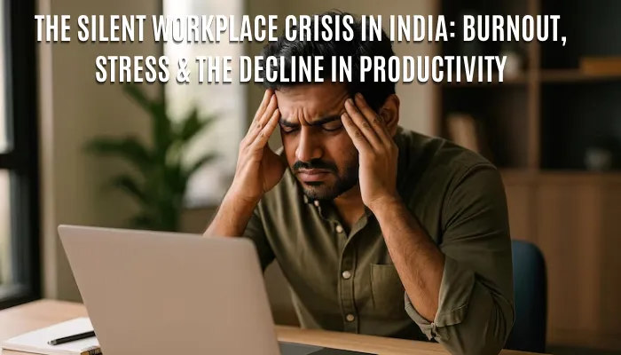 The-Silent-Workplace-Crisis-in-India-Burnout-Stress-the-Decline-in-Productivity